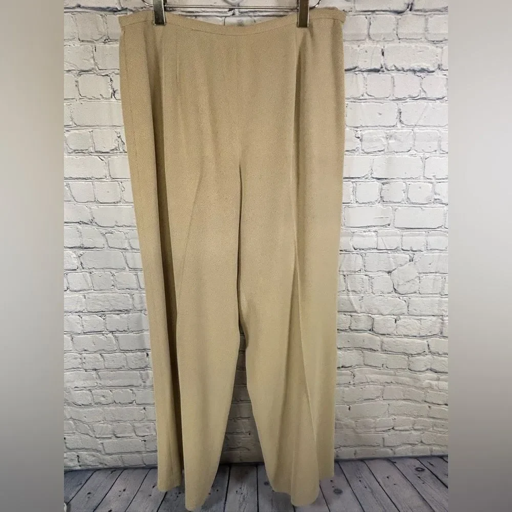 AnnTaylor 2 Piece Classic Minimalist Business Casual Tan Suit Blazer 6 Pants 10P - Picture 7 of 12